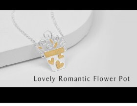 Handmade-Fashion-Flower-Pot-silver-necklace-chain (6)